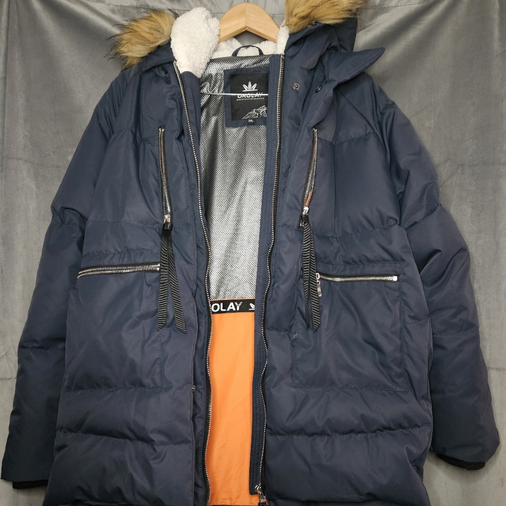 Orolay winter coat 2XL blue